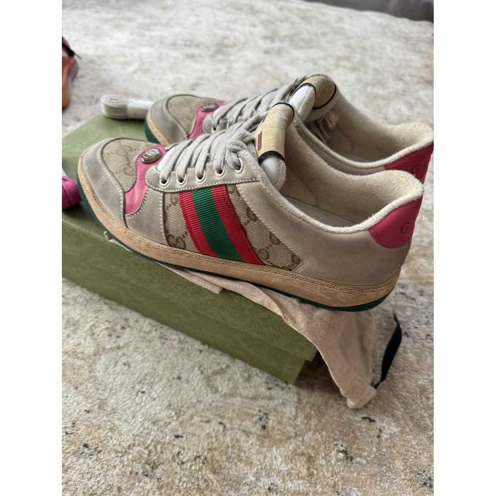 Gucci Screener leather trainers - image 4