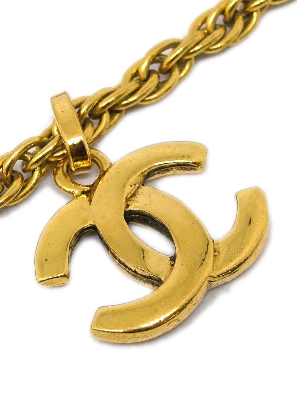 CHANEL Pre-Owned 1990-2000s CC pendant necklace -… - image 3