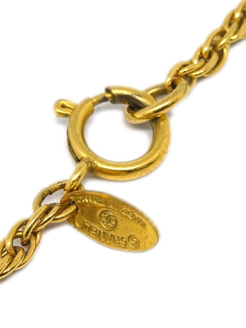 CHANEL Pre-Owned 1990-2000s CC pendant necklace -… - image 4