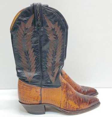 J. Chisholm Multi Leather Western Boots Women's S… - image 1