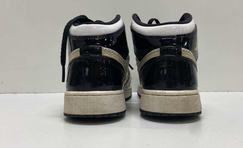 Air Jordan 1 Mid SE DIY (GS) White Athletic Shoes… - image 4