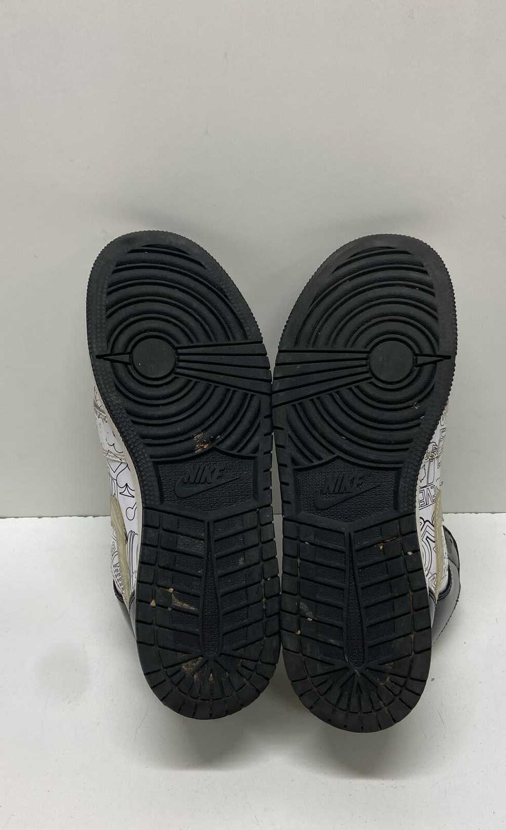 Air Jordan 1 Mid SE DIY (GS) White Athletic Shoes… - image 5