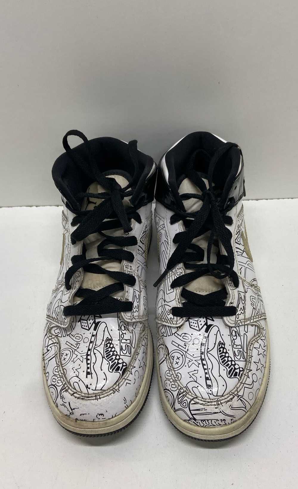Air Jordan 1 Mid SE DIY (GS) White Athletic Shoes… - image 6