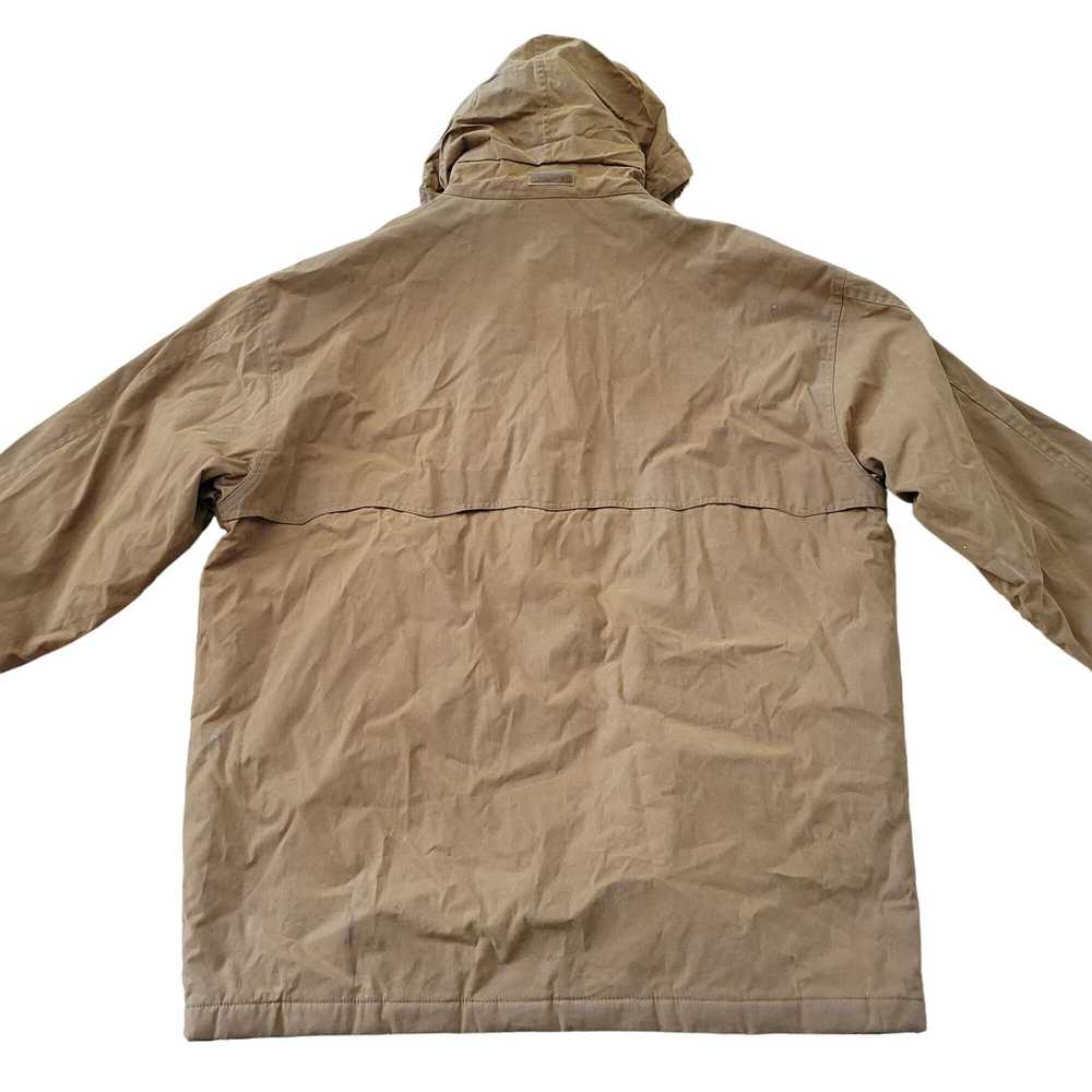 Gant Gant XL Brown Hooded Coat Jacket Waxed Oilsk… - image 4