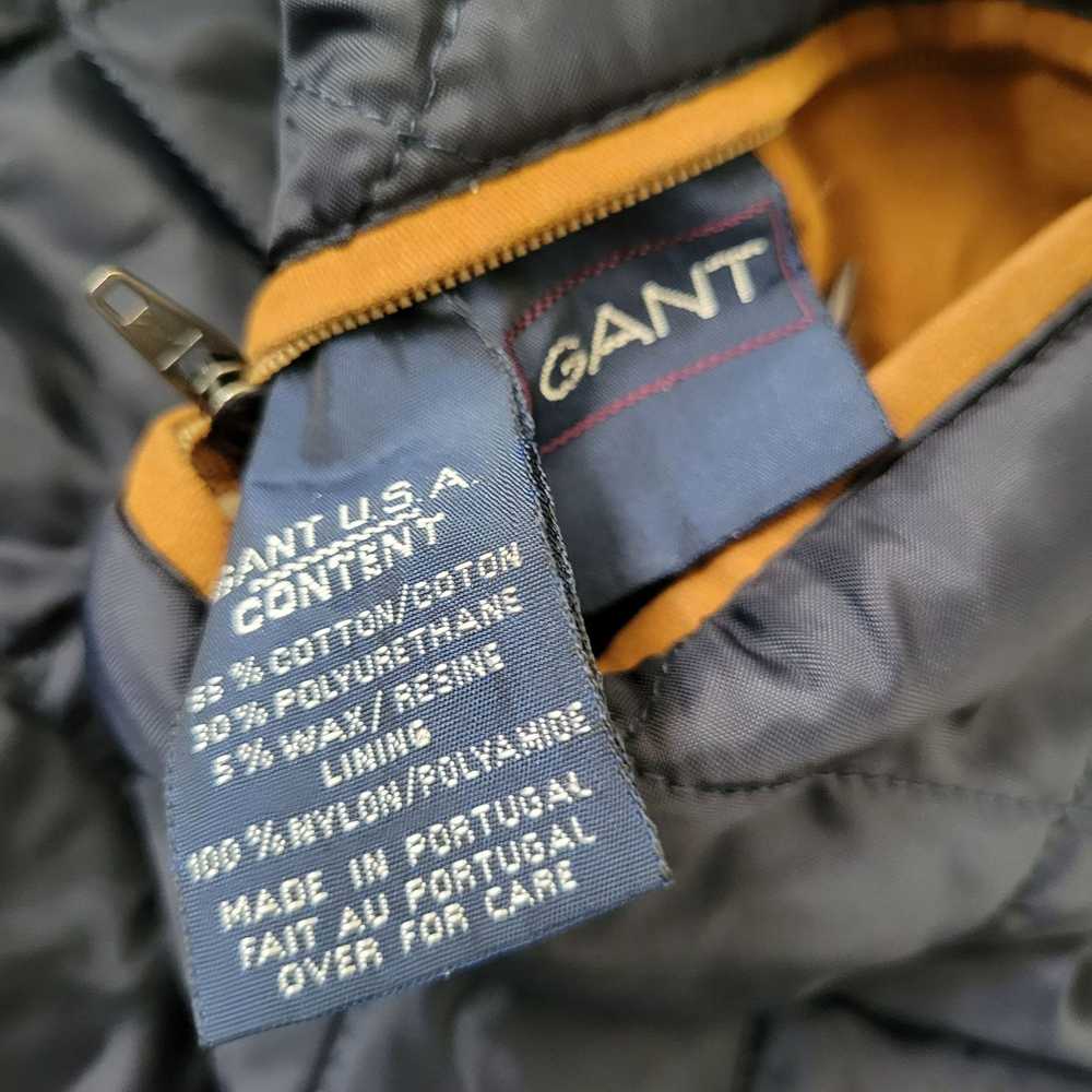 Gant Gant XL Brown Hooded Coat Jacket Waxed Oilsk… - image 5