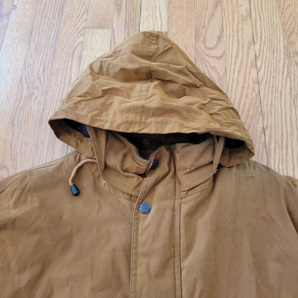 Gant Gant XL Brown Hooded Coat Jacket Waxed Oilsk… - image 6