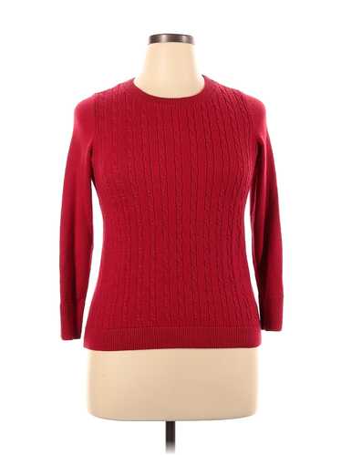 Talbots Women Red Pullover Sweater 1X Plus
