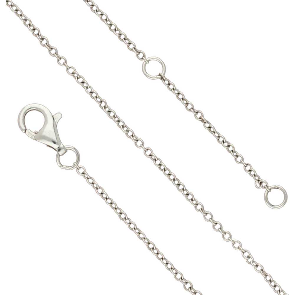 Sterling Silver 1Mm Cable Chain Necklace Size 16-… - image 1