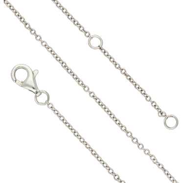 Sterling Silver 1Mm Cable Chain Necklace Size 16-… - image 1