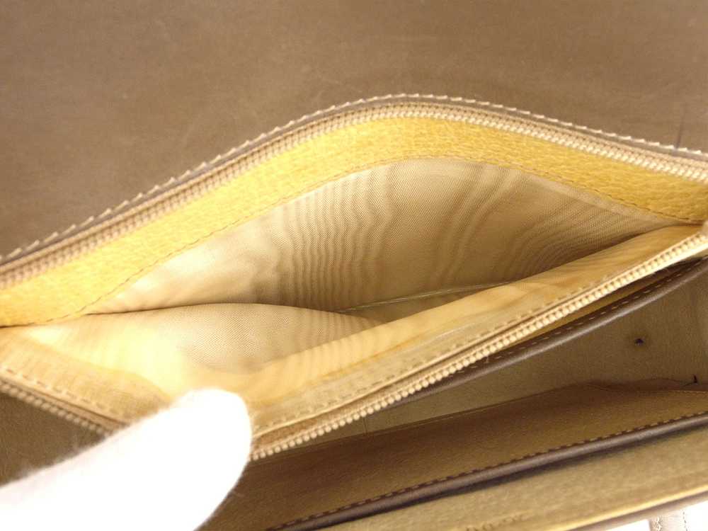 Gucci Handbag Bag Old Double G Brown Gold Silver … - image 9