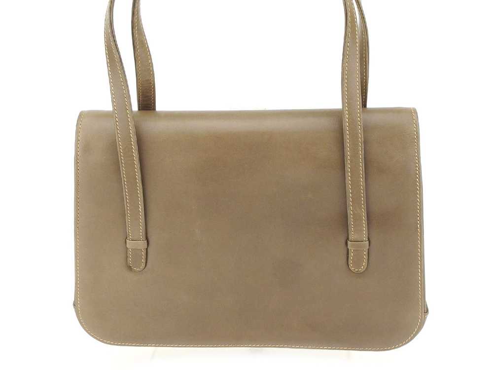 Gucci Handbag Back Bag Old Double G Brown Gold Si… - image 2