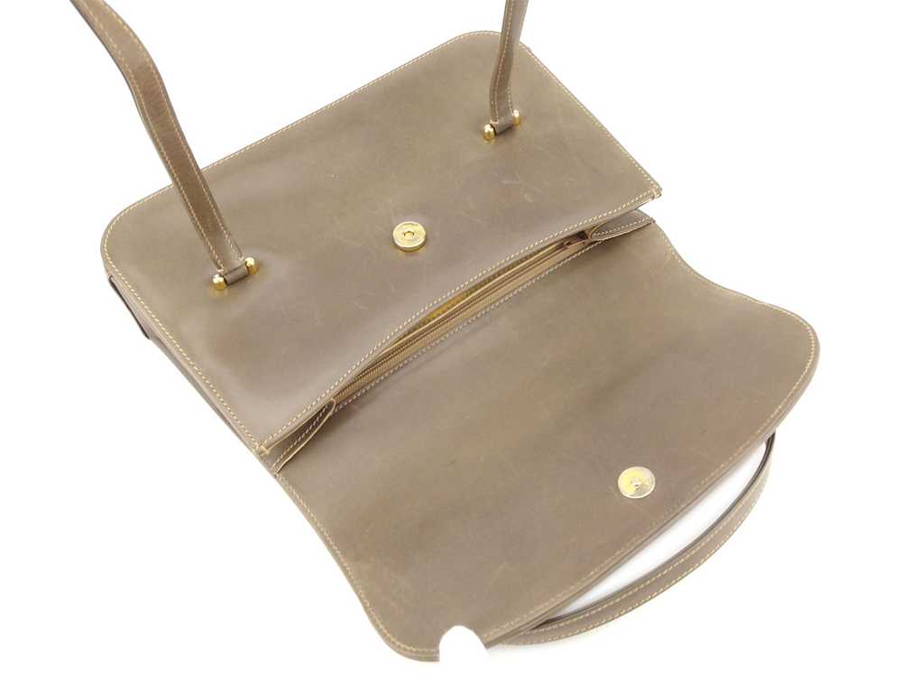 Gucci Handbag Back Bag Old Double G Brown Gold Si… - image 6