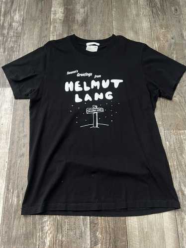 Helmut Lang Helmut Lang Season Greetings Black T S