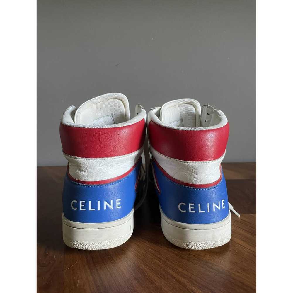 Celine "z" Trainer Ct-01 leather high trainers - image 2