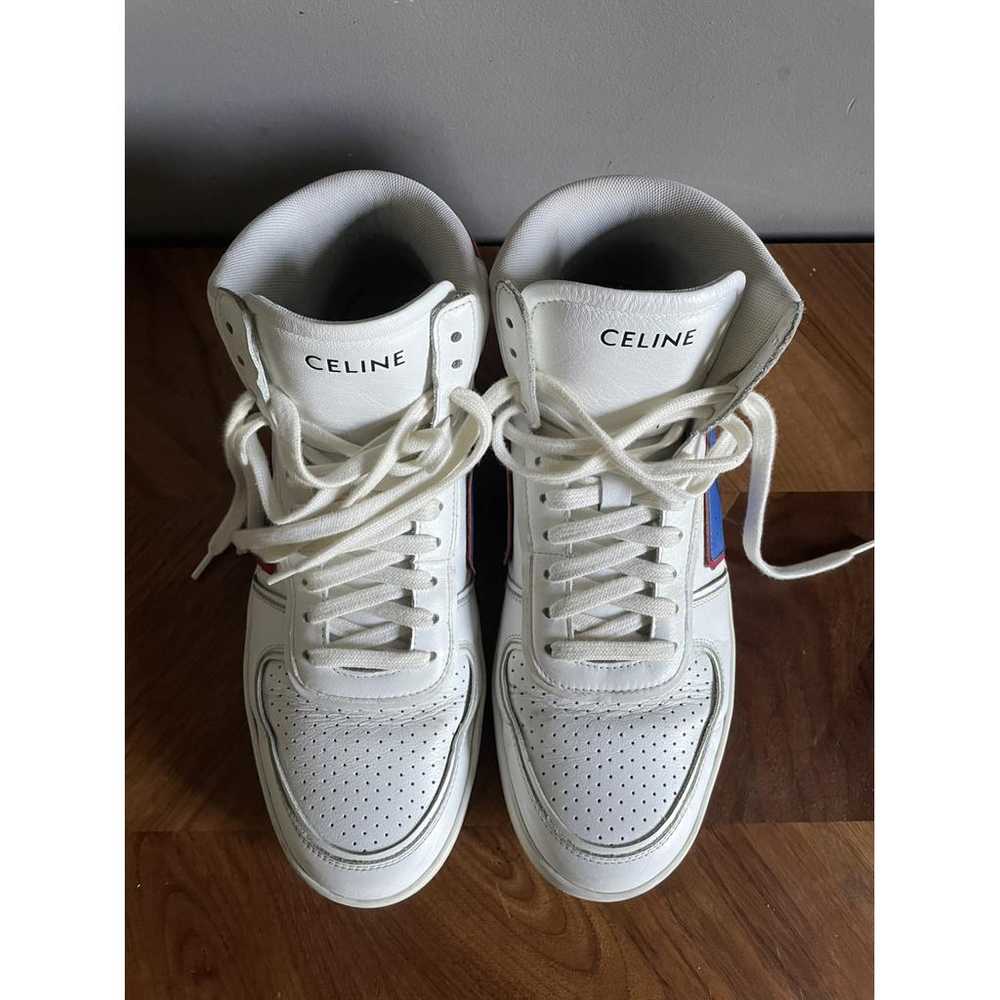Celine "z" Trainer Ct-01 leather high trainers - image 6