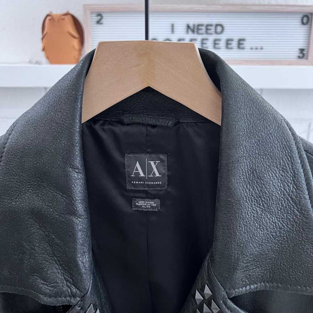 Armani Exchange Leather jacket - image 8