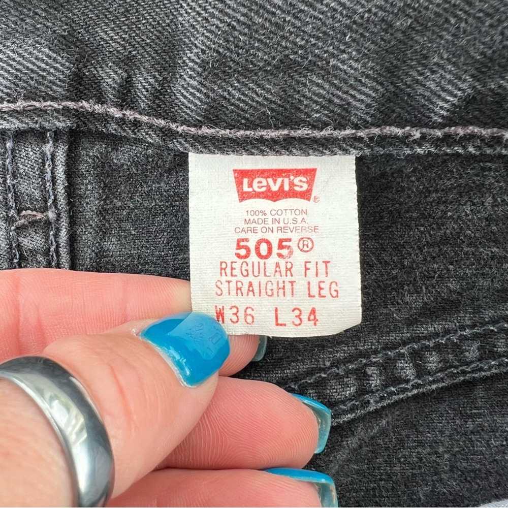 Levi's 90s Levi’s 505 regular fit straight leg je… - image 10