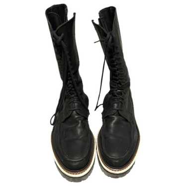 Ann Demeulemeester Leather western boots - image 1