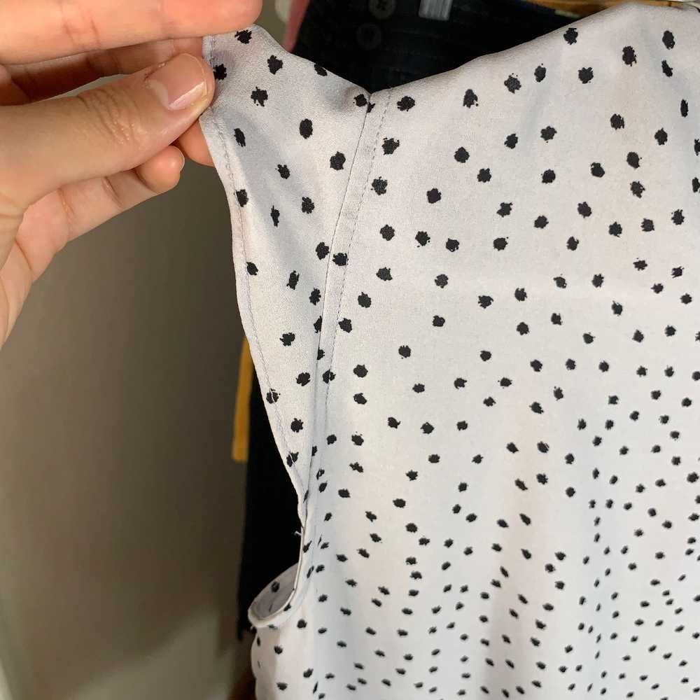Other ELLE Poka Dot Women's Ruffle Sleeve Size XS - image 9