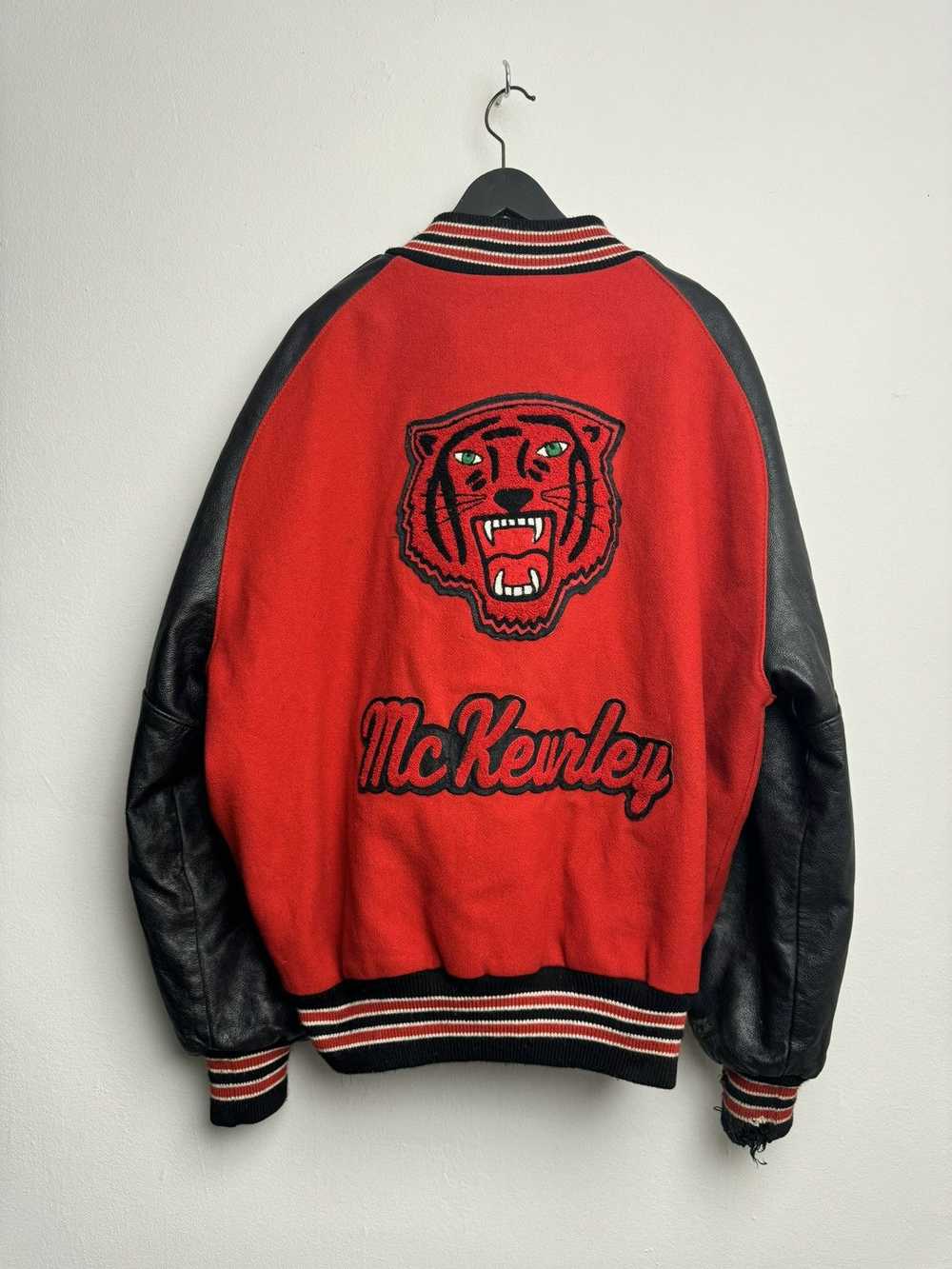 Varsity Jacket × Vintage VINTAGE 80s LEATHER VARS… - image 2