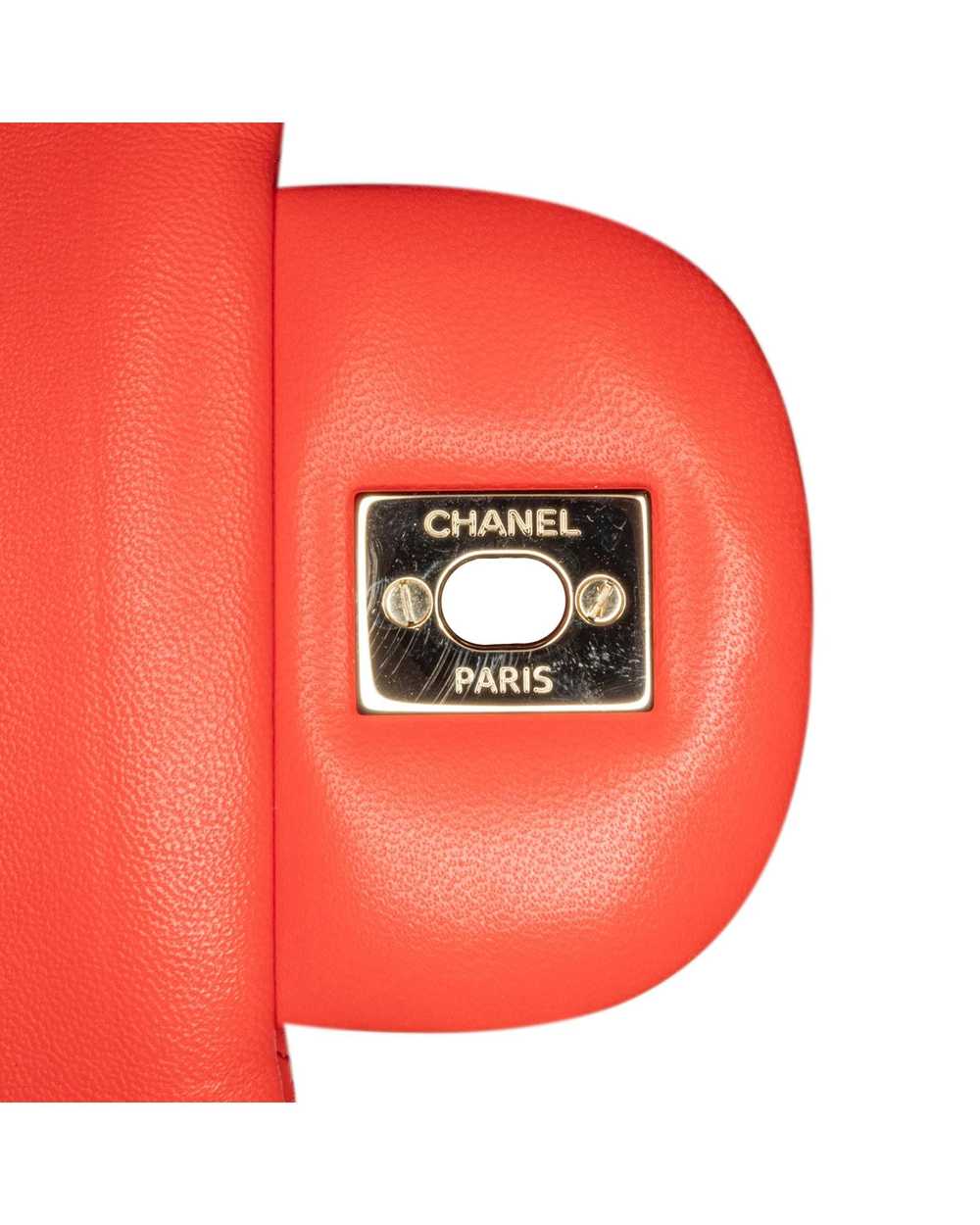 Chanel Quilted Lambskin Double Flap Shoulder Bag … - image 8