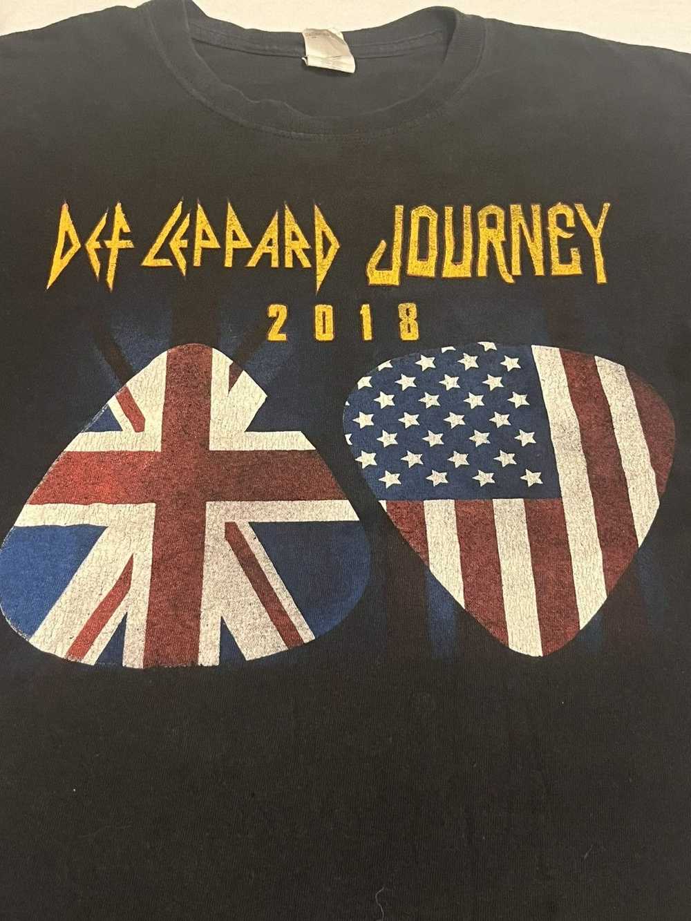 Band Tees × Streetwear Journey and Def Leppard ba… - image 3