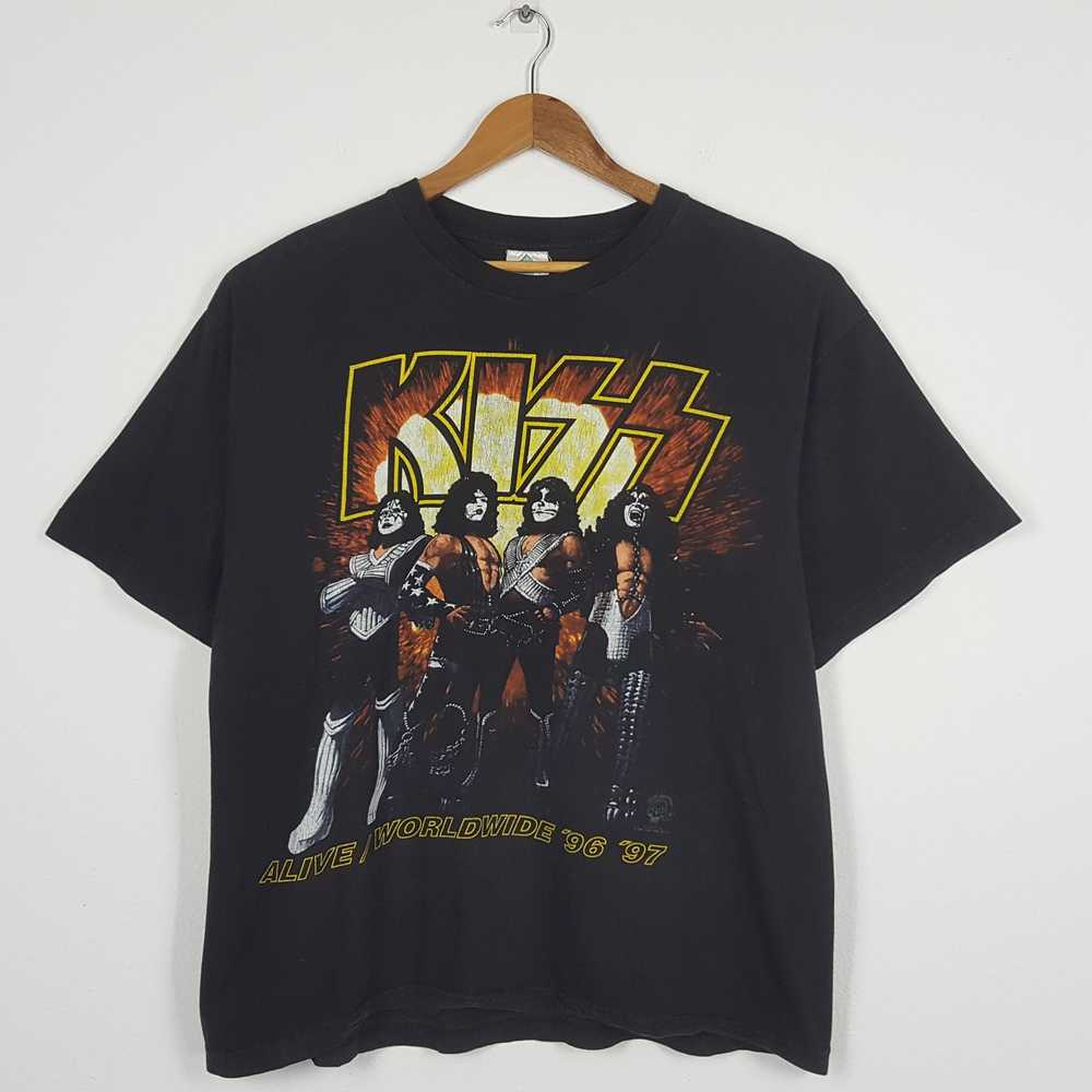 Kiss × Rock T Shirt × Vintage Vintage 90's KISS A… - image 1