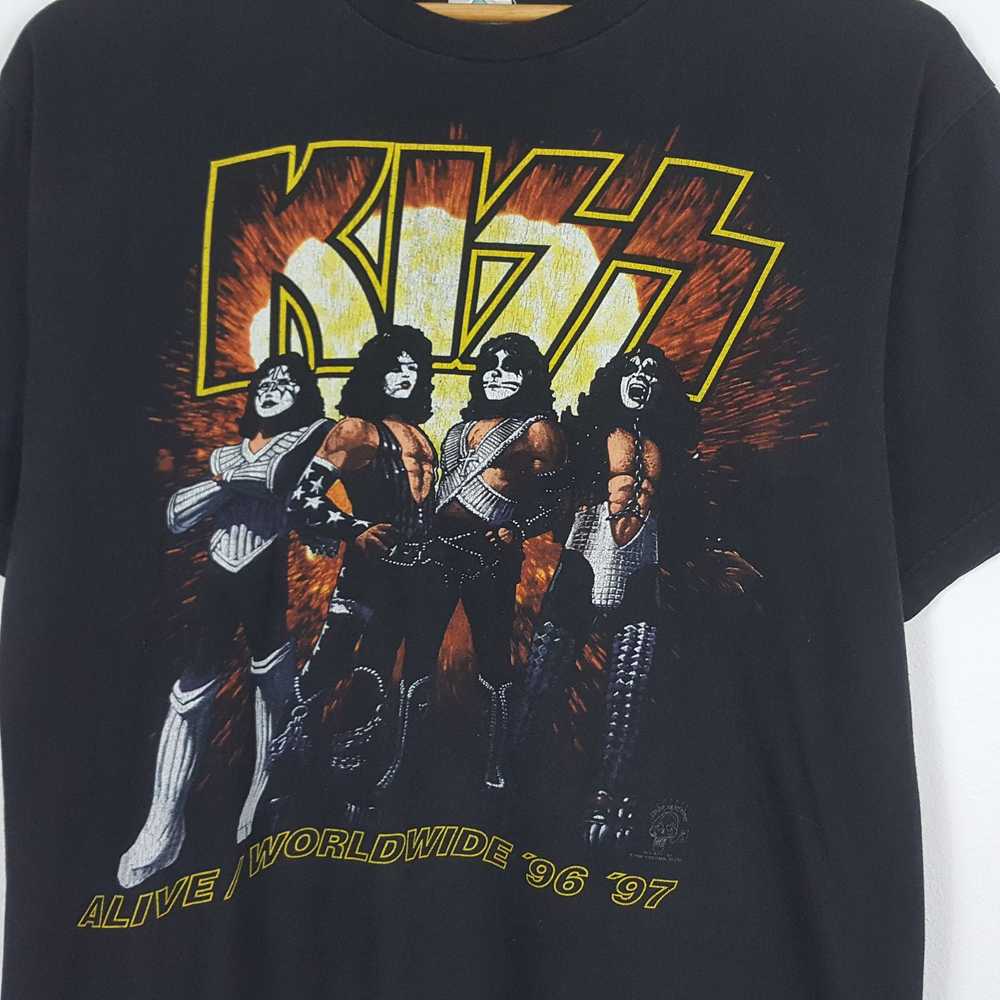 Kiss × Rock T Shirt × Vintage Vintage 90's KISS A… - image 4