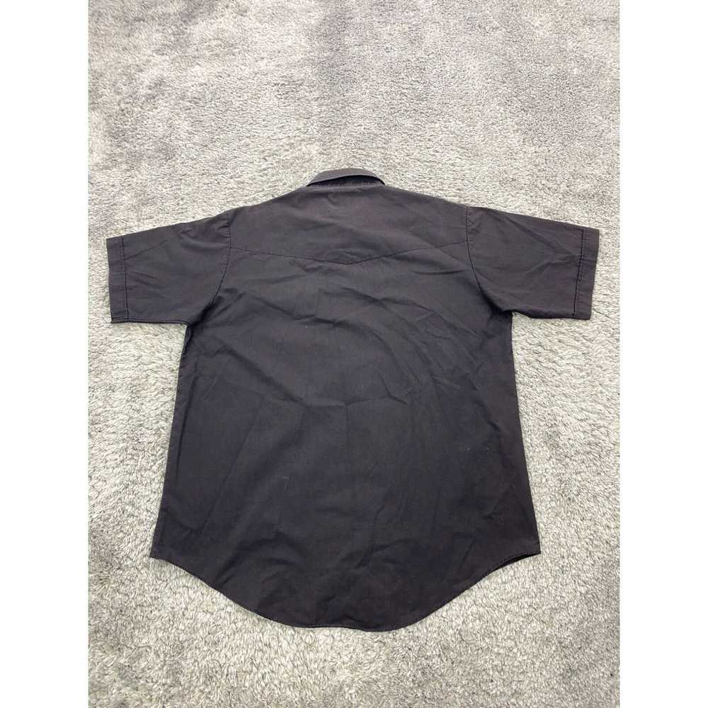 Vintage Vtg Ely Plains Shirt Mens Large Black Wes… - image 2