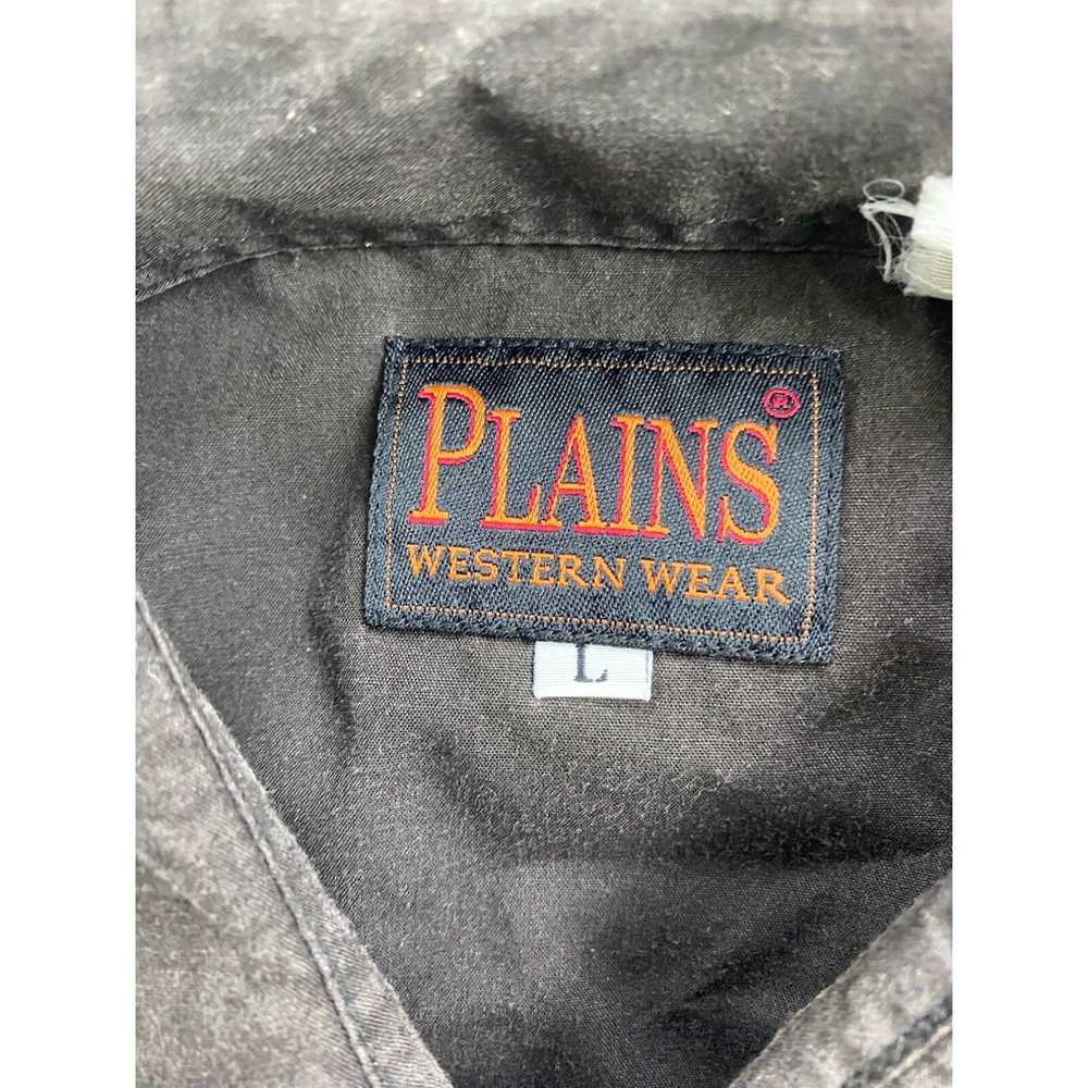 Vintage Vtg Ely Plains Shirt Mens Large Black Wes… - image 3