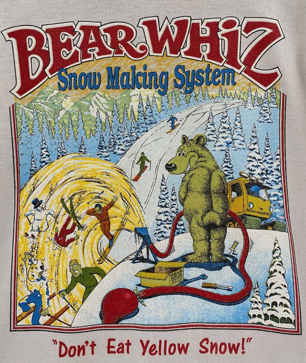 Hanes 80s Bear Whiz Beer Snow Making Single Stitc… - image 5