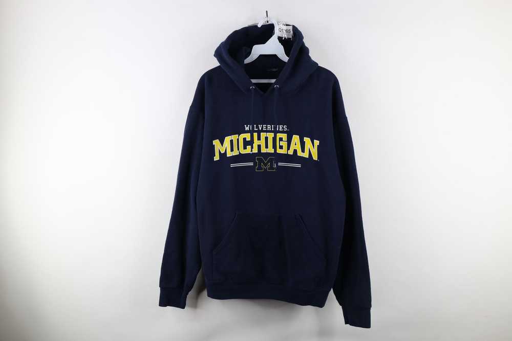 Vintage Vintage 90s University of Michigan Hoodie… - image 1