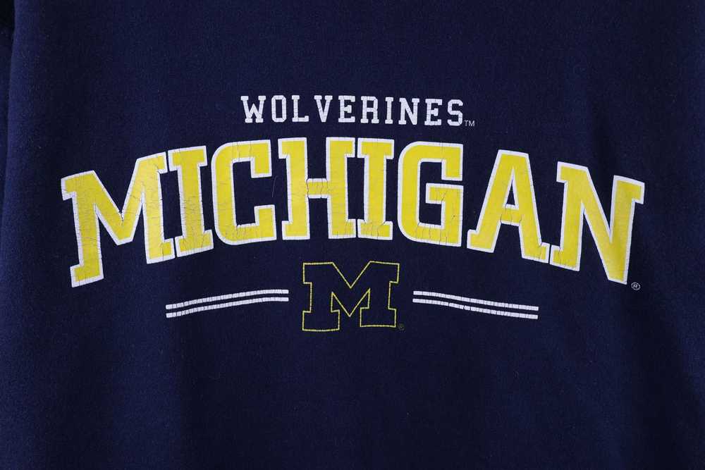 Vintage Vintage 90s University of Michigan Hoodie… - image 4