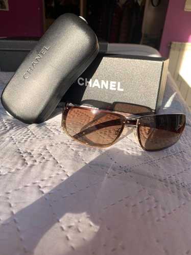 Chanel × Vintage CHANEL Sunglasses Rimless Rhinest