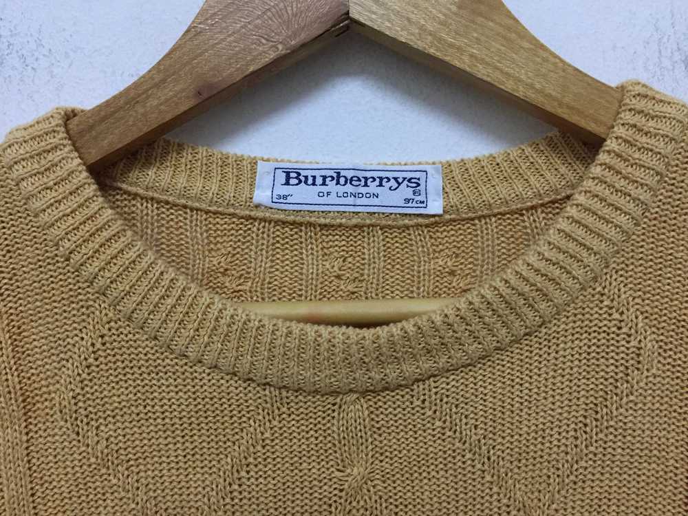 Burberry × Vintage Vintage BurberryS cable knit e… - image 10