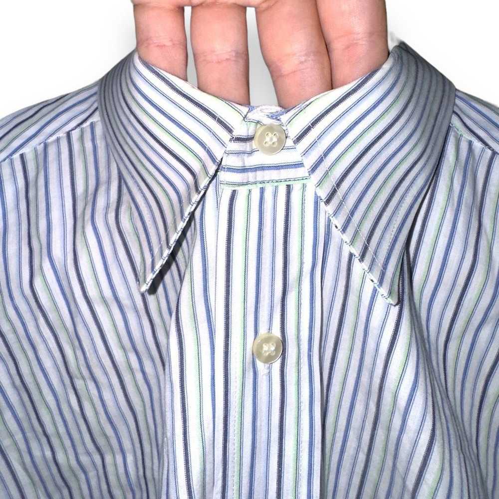 Missoni Missoni Y2K Pencil Striped Dress Shirt Si… - image 7