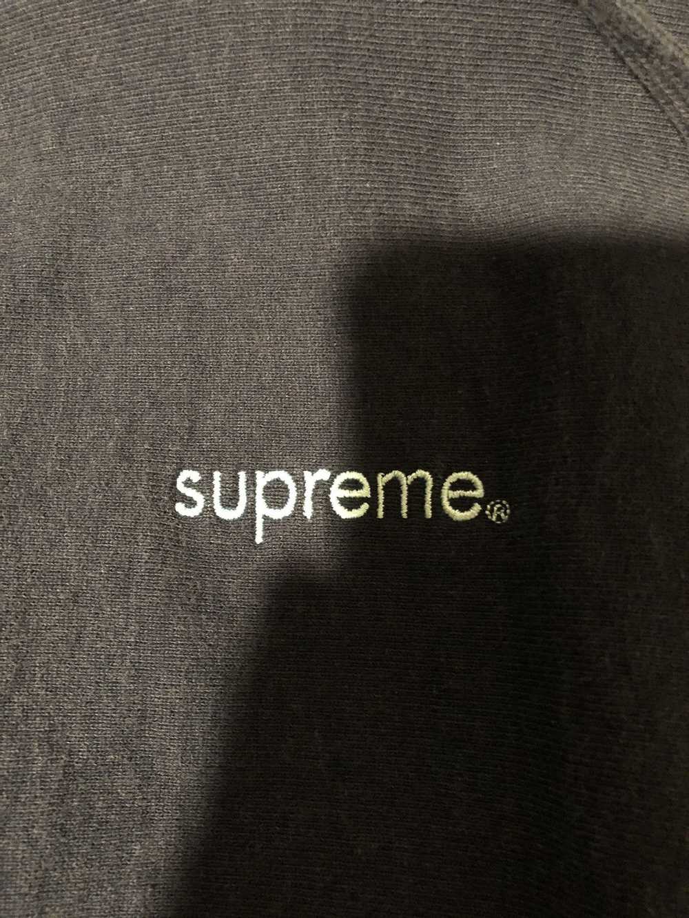Supreme Compact Logo Hoodie Navy THICK HEAVYWEIGHT - image 2