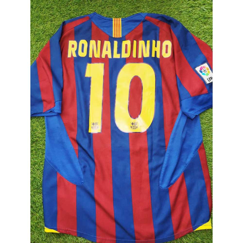 Nike Ronaldinho Barcelona 2005 2006 Soccer Jersey… - image 1