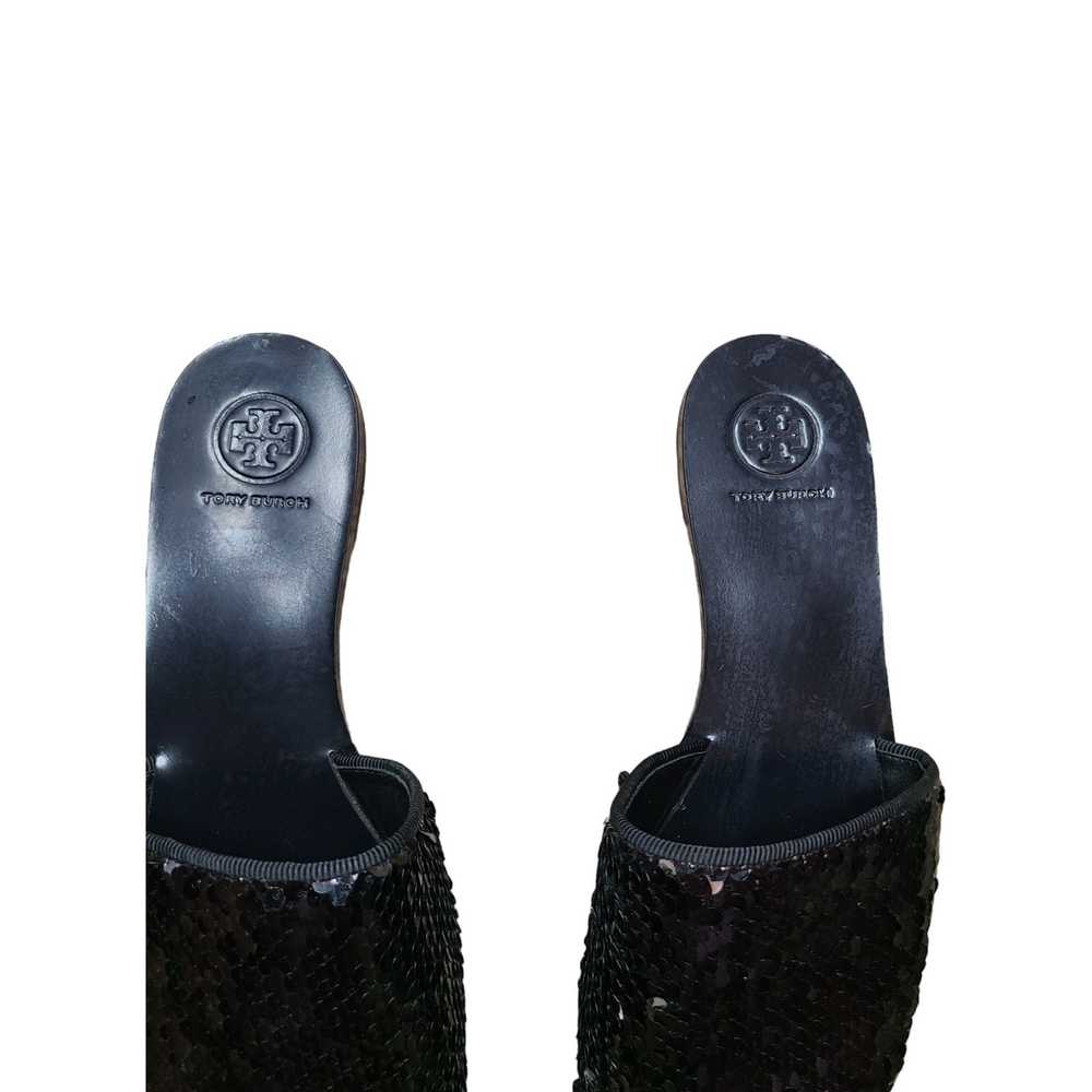 Tory Burch Tory Burch Carter Black Sequin Slides … - image 4