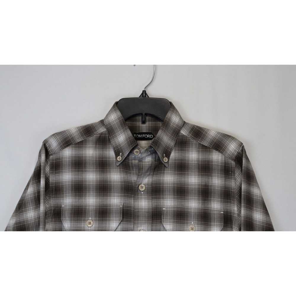 Tom Ford o1rshd1 Checked Button Up Shirt in Multi… - image 2