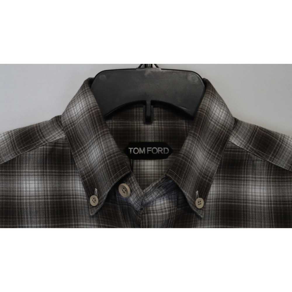 Tom Ford o1rshd1 Checked Button Up Shirt in Multi… - image 7