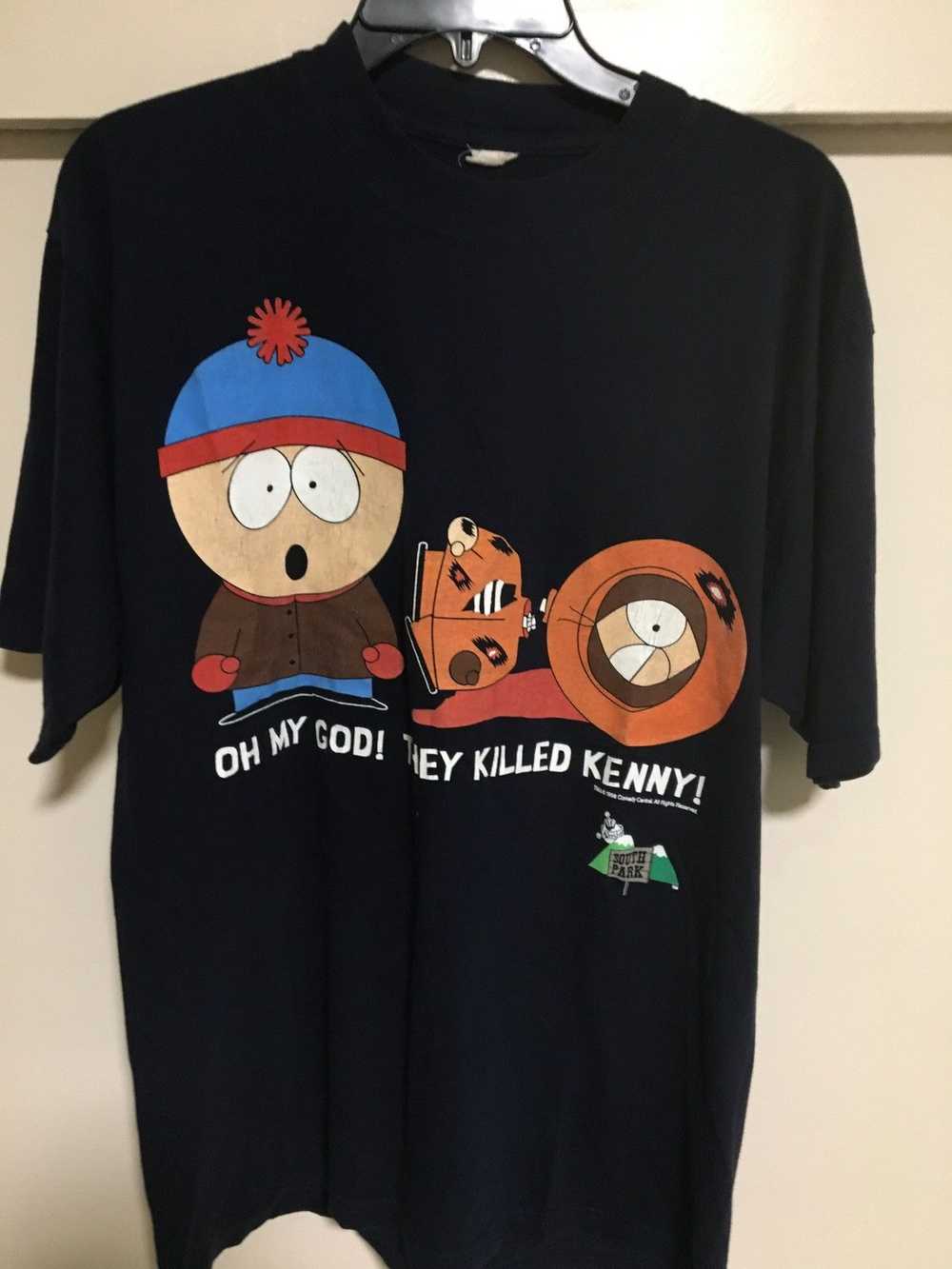 Movie × Vintage Vintage 1997 South Park shirt Lar… - image 1