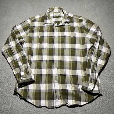 MZ Wallace Wallace & Barnes Flannel Shirt Mens XL… - image 1