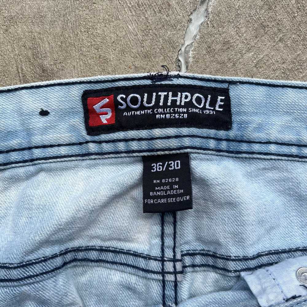 Vintage vintage y2k southpole ripped jeans 36x30 - image 4
