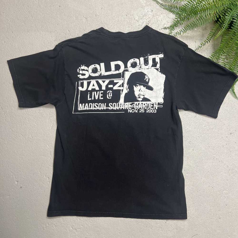 Jay Z × Vintage Jay Z 2003 Sold Out MSG Black Tee - image 4