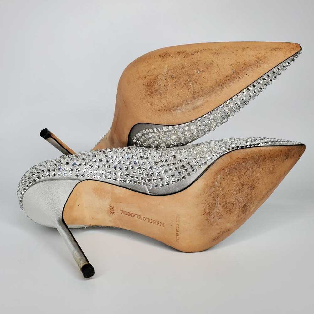 Manolo Blahnik Cloth heels - image 5