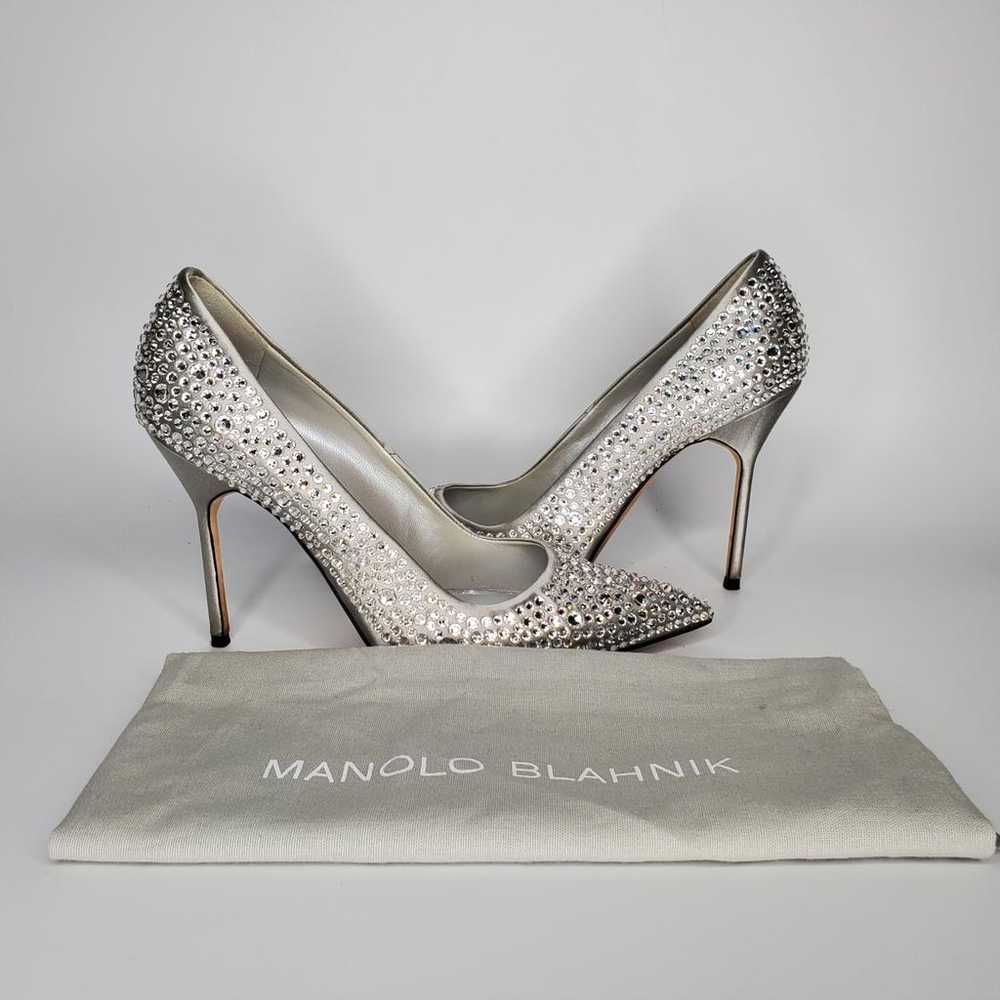 Manolo Blahnik Cloth heels - image 7