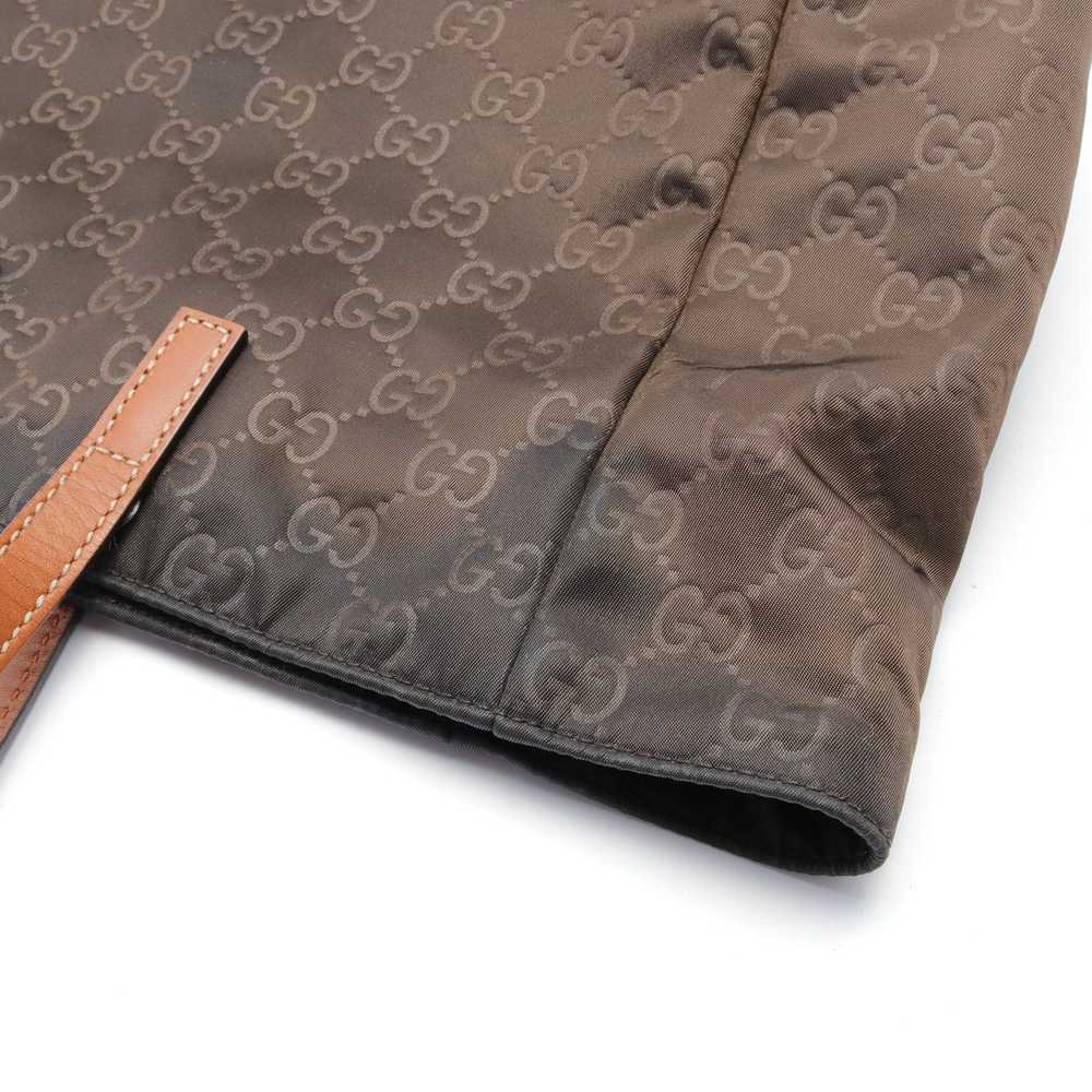Gucci Gucci Gg Pattern Handbag Tote Bag Nylon Lea… - image 6