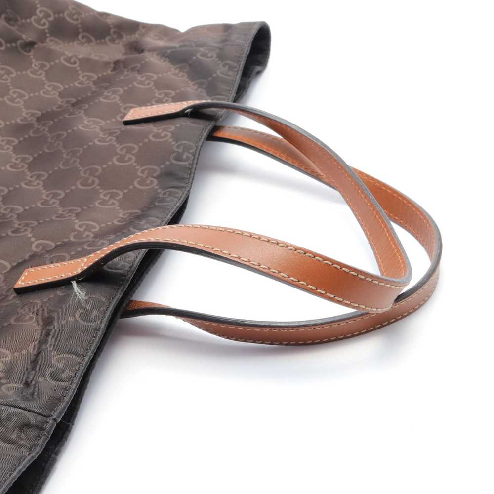 Gucci Gucci Gg Pattern Handbag Tote Bag Nylon Lea… - image 7
