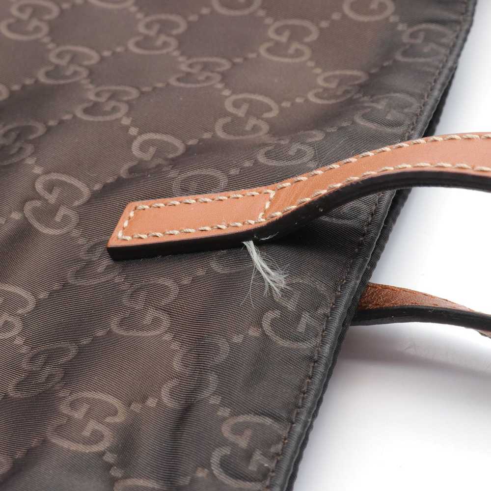 Gucci Gucci Gg Pattern Handbag Tote Bag Nylon Lea… - image 8